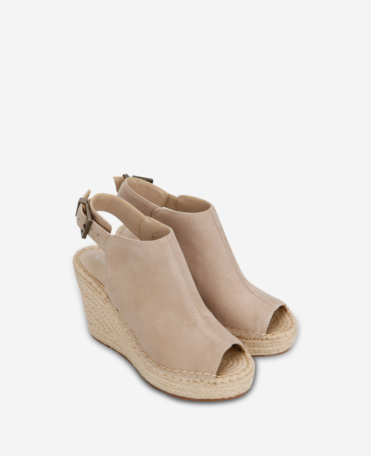Kenneth Cole Reaction Shoes Olivia Wedge Espadrille Sandal sandalo zeppa Almond