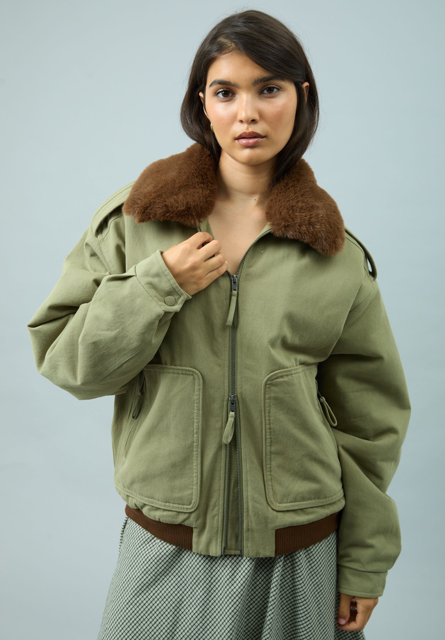 House Of Sunny Women's Jackets CRUISE JACKET giacca S–XL in canvas con sherpa