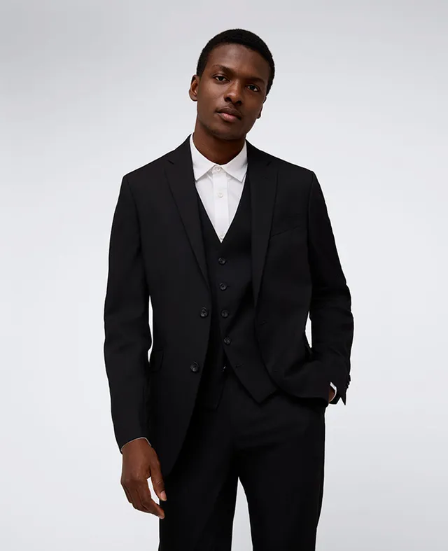 Kenneth Cole Reaction Clothing Ready Flex Suit Separate Jacket giacca nera slim fit