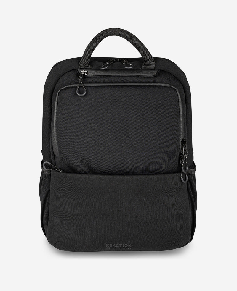 Kenneth Cole Reaction Luggage Logan Backpack zaino nero con scomparto imbottito per laptop