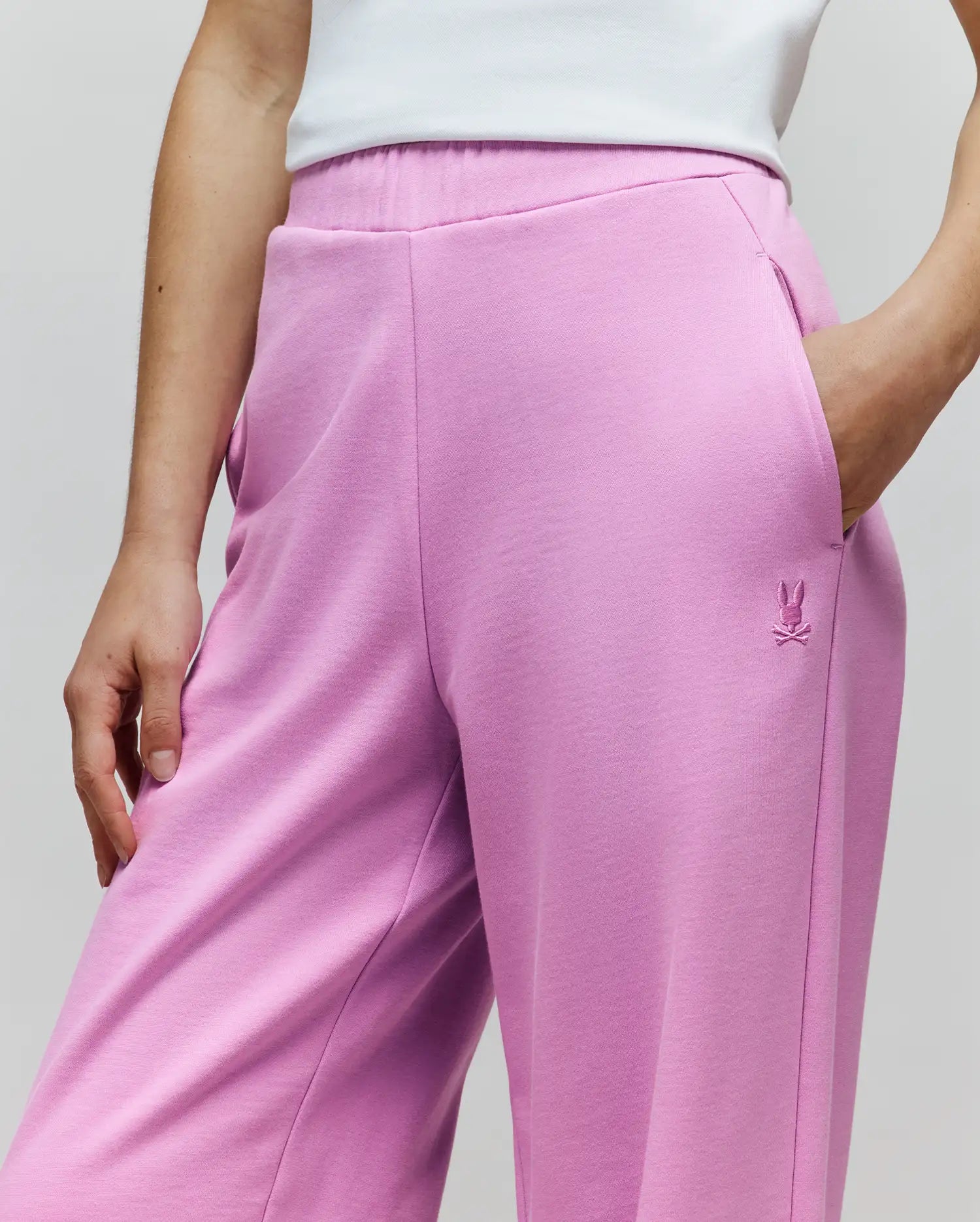 Psycho Bunny Women's Bottoms Daisie Fleece Joggers pantaloni felpa orchidea