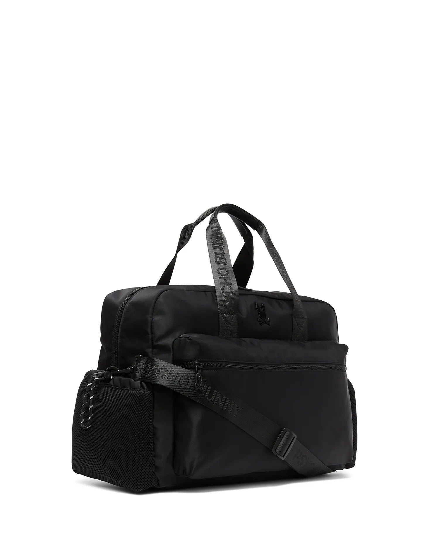 Psycho Bunny Accessories MENS NYLON WEEKENDER DUFFLE BAG MO2400147 borsa nera