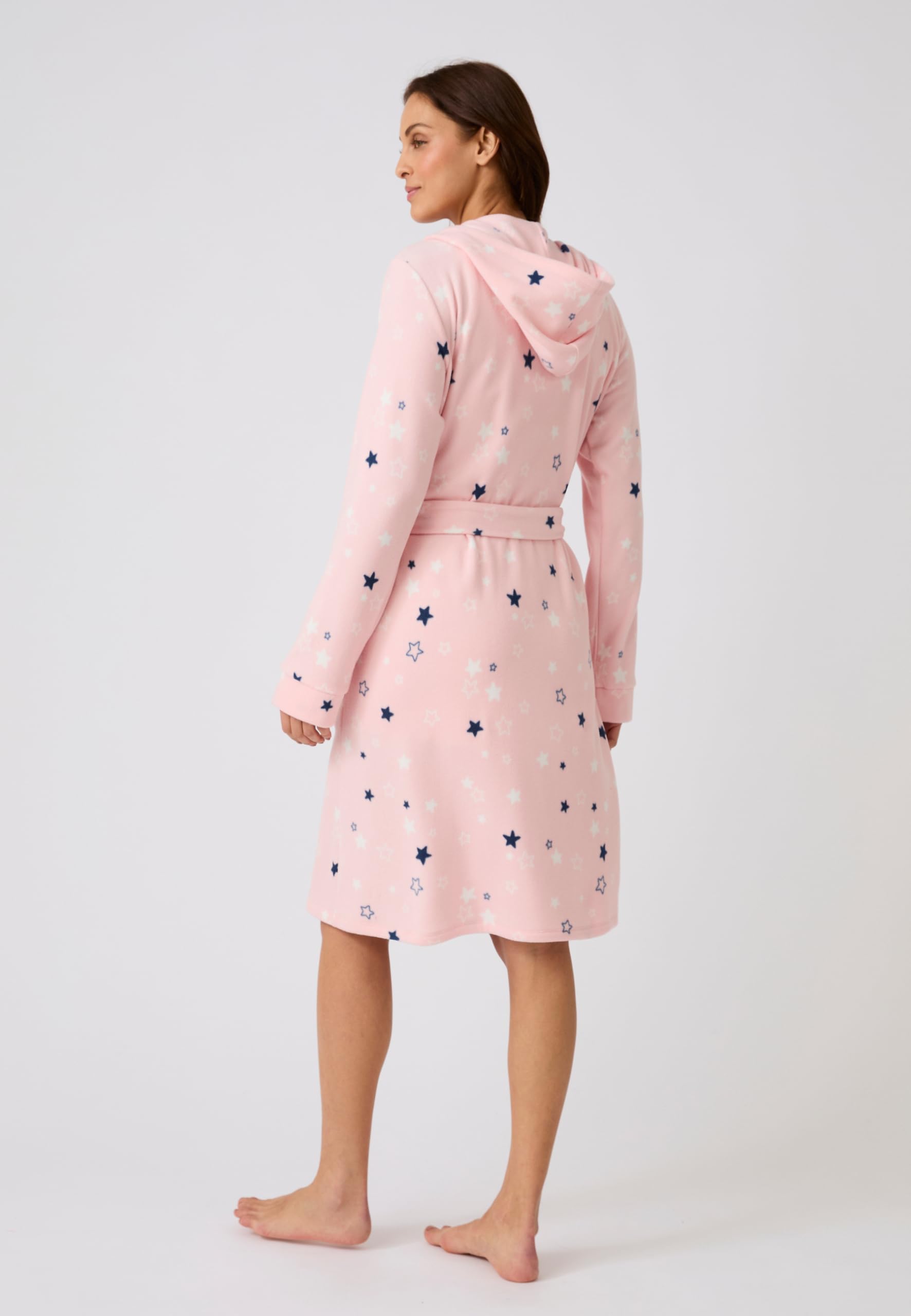 Damart Homewear Thermolactyl Accappatoio donna rosa stampato