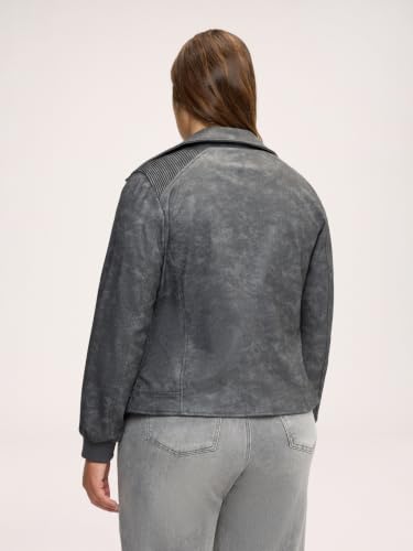 Fiorella Rubino Giacche biker Giacca biker con polsini in maglia elasticizzata giacca 54 Plus