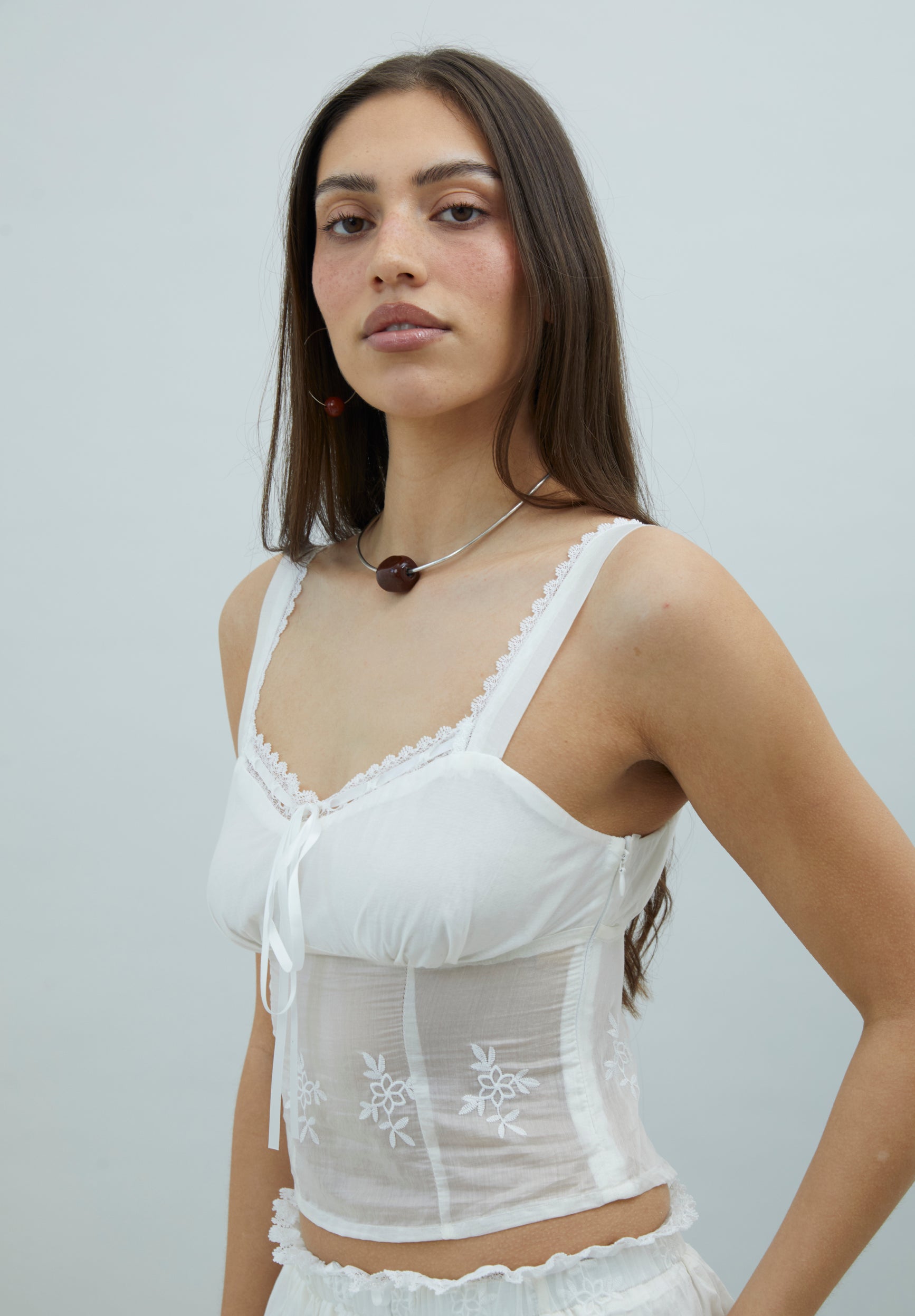 House Of Sunny Womens Tops Blossom Top top bianco ricamato UK 6–18