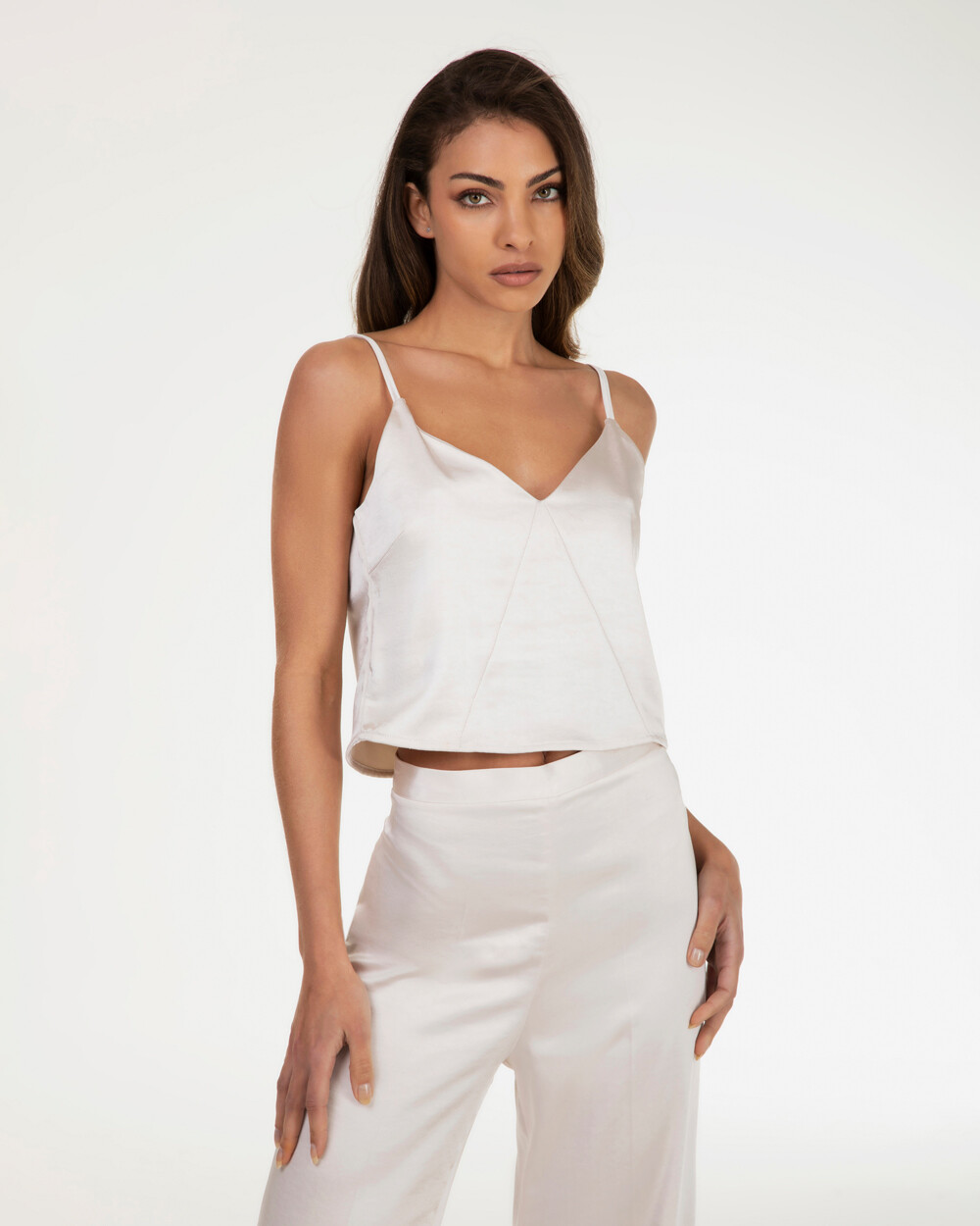 Markup Donna Camicie & Bluse Top cropped in raso