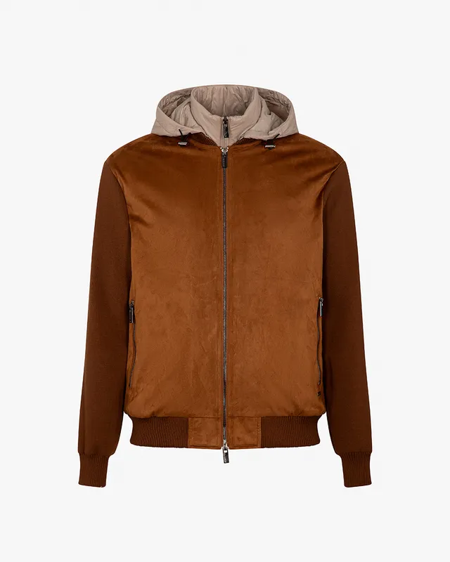 Markup Uomo Giacche & Giubbotti Giubbino in suede e maglia