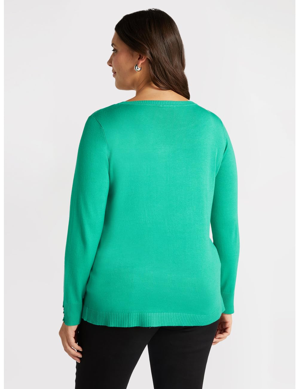 Fiorella Rubino Maglie e felpe Maglia con Viscosa LENZING ECOVERO maglia verde acqua S Plus