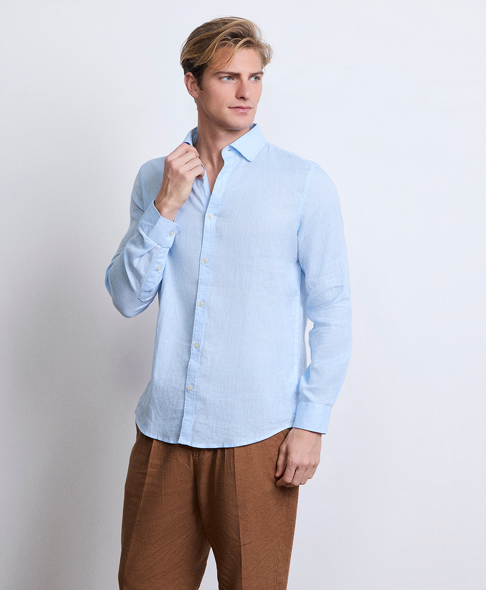 Markup Uomo Camicie Camicia mussola collo francese