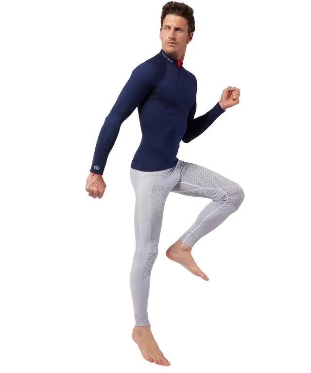 Damart Thermolactyl Maglietta collo zip Energy 3 uomo, blu bicolore, taglia M