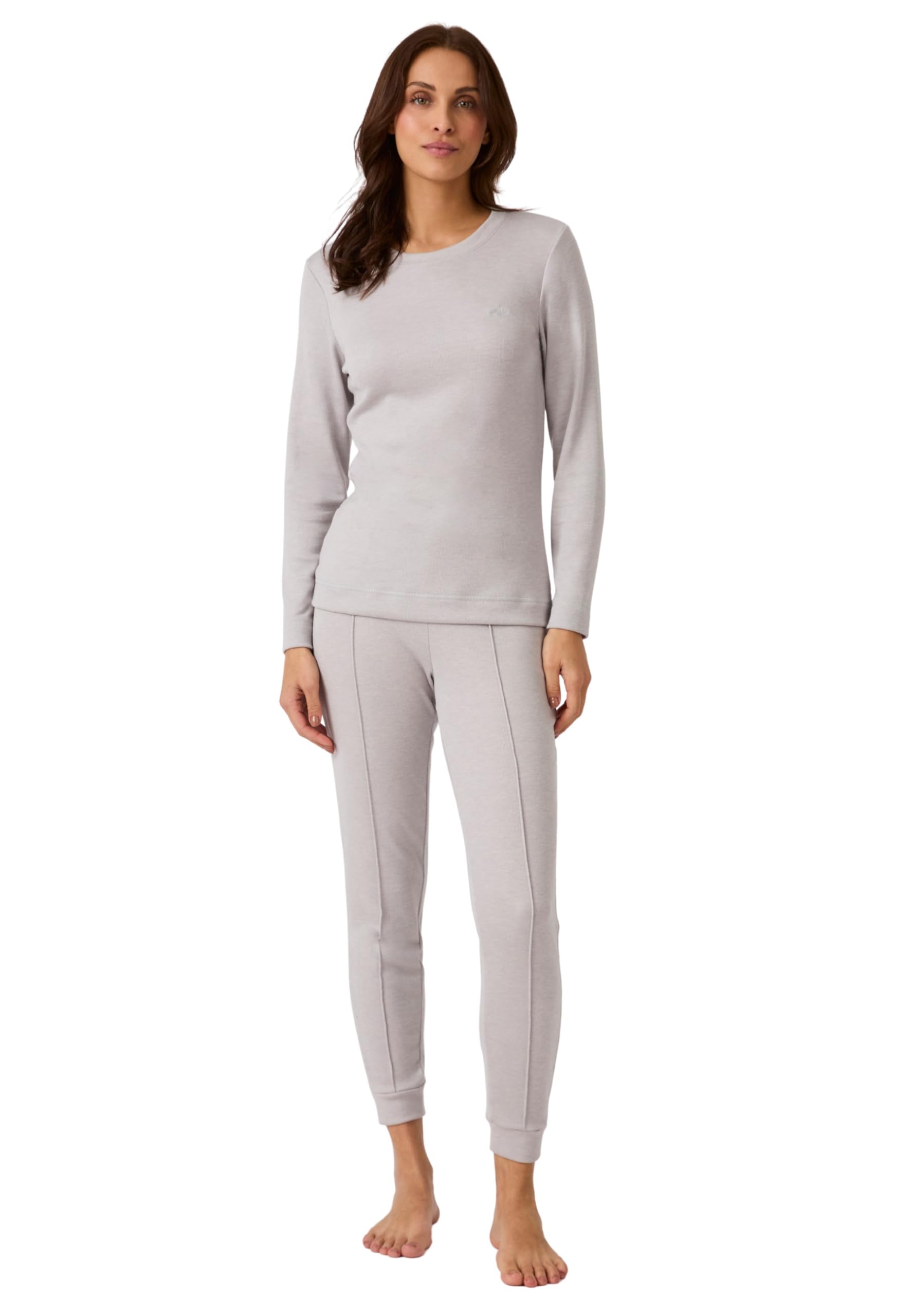 Damart Thermolactyl T-shirt a manica lunga donna marrone 34-36 (XS)
