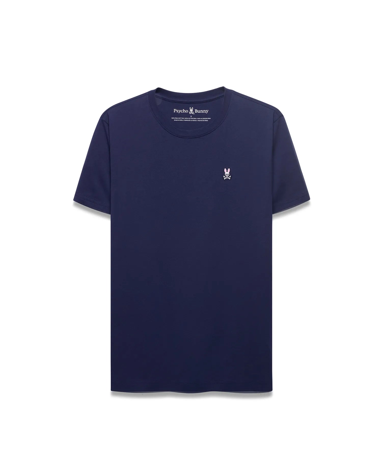 Psycho Bunny Men's Tees Classic Crew Neck Tee B6U014CRPC maglietta blu XXS