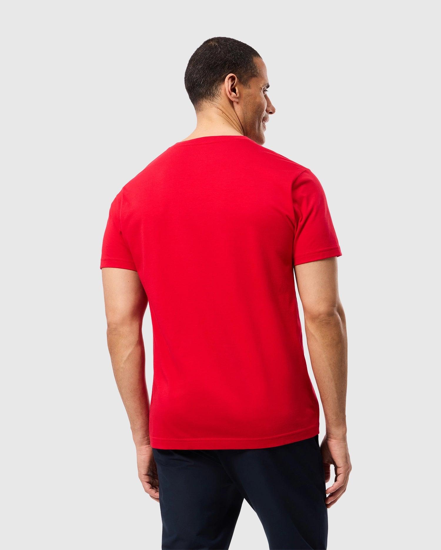 Psycho Bunny Men's Tees B6U100CRPC t-shirt scollo a V 620 Brilliant Red