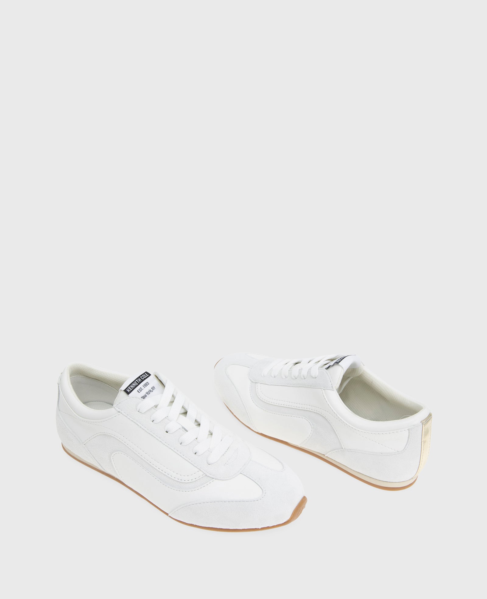 Kenneth Cole Reaction Alma Leather Sneaker sneaker bianche 5 in pelle