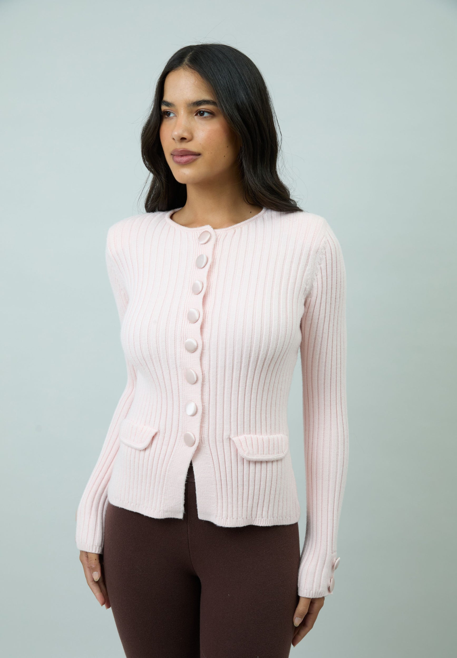 House Of Sunny Women's Knitwear PINK POWER PEGGY cardigan UK 6–18