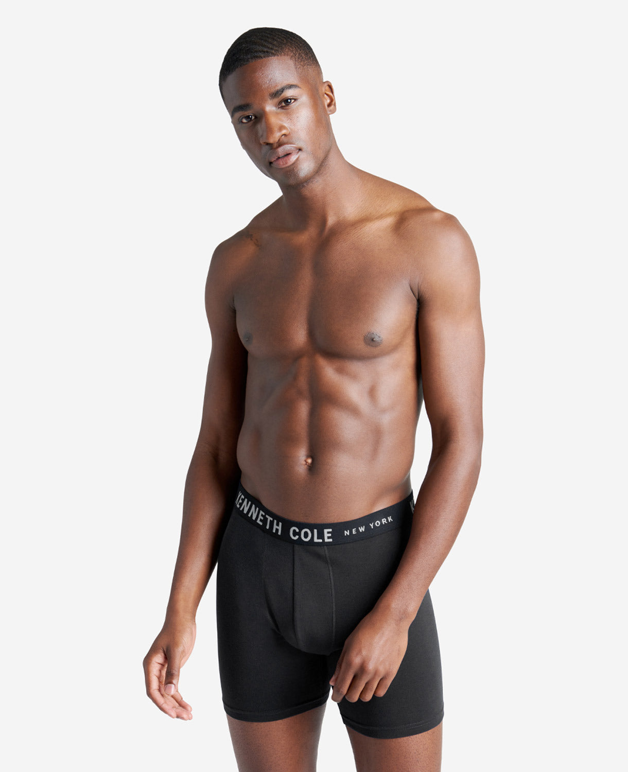 Kenneth Cole Reaction Clothing Cotton Modal Stretch Boxer Brief 3-Pack boxer neri 3 pezzi