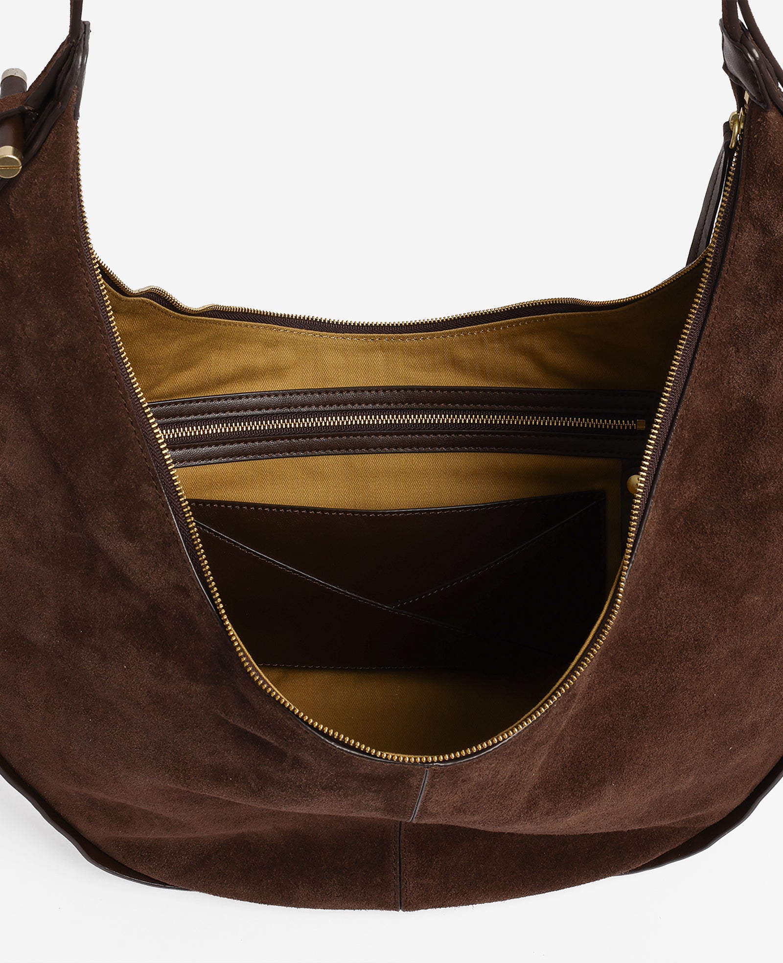 Kenneth Cole Reaction Bags Highline Large Banana Hobo borsa hobo marrone pelle
