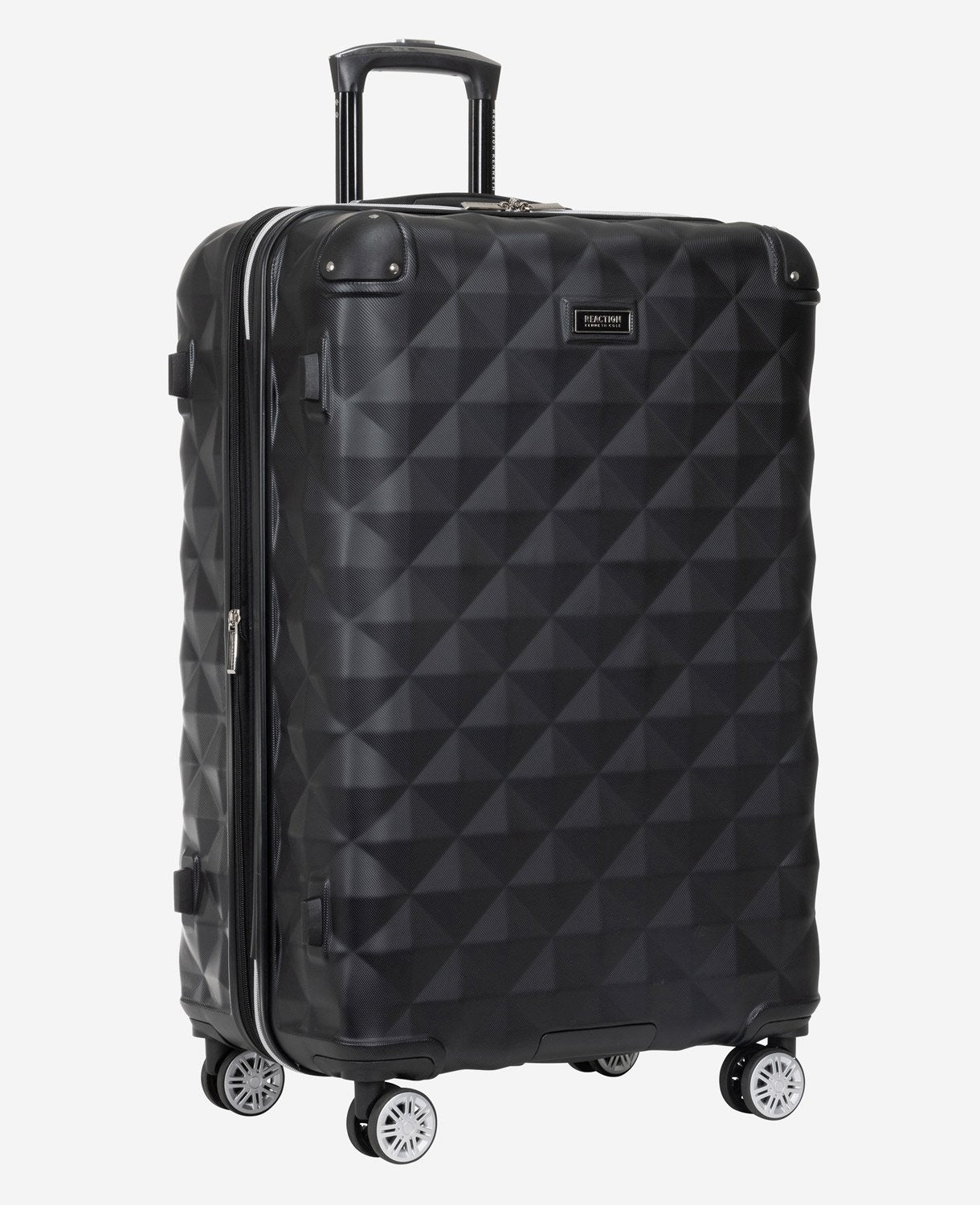 Kenneth Cole Reaction Diamond Tower Hard Side Expandable Suitcase valigia nera espandibile