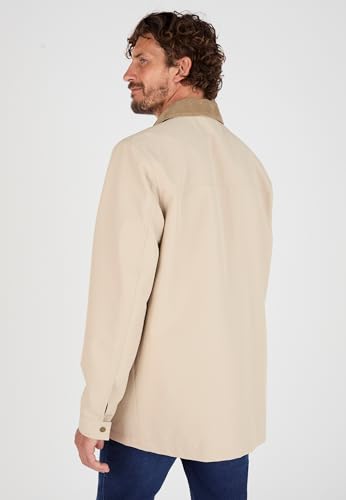 Damart Prêt-à-porter giacca uomo con zip e collo in velluto idrorepellente