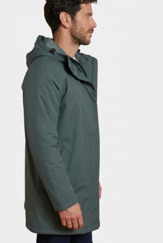 Damart Thermolactyl parka uomo grigio cachi taglia L impermeabile