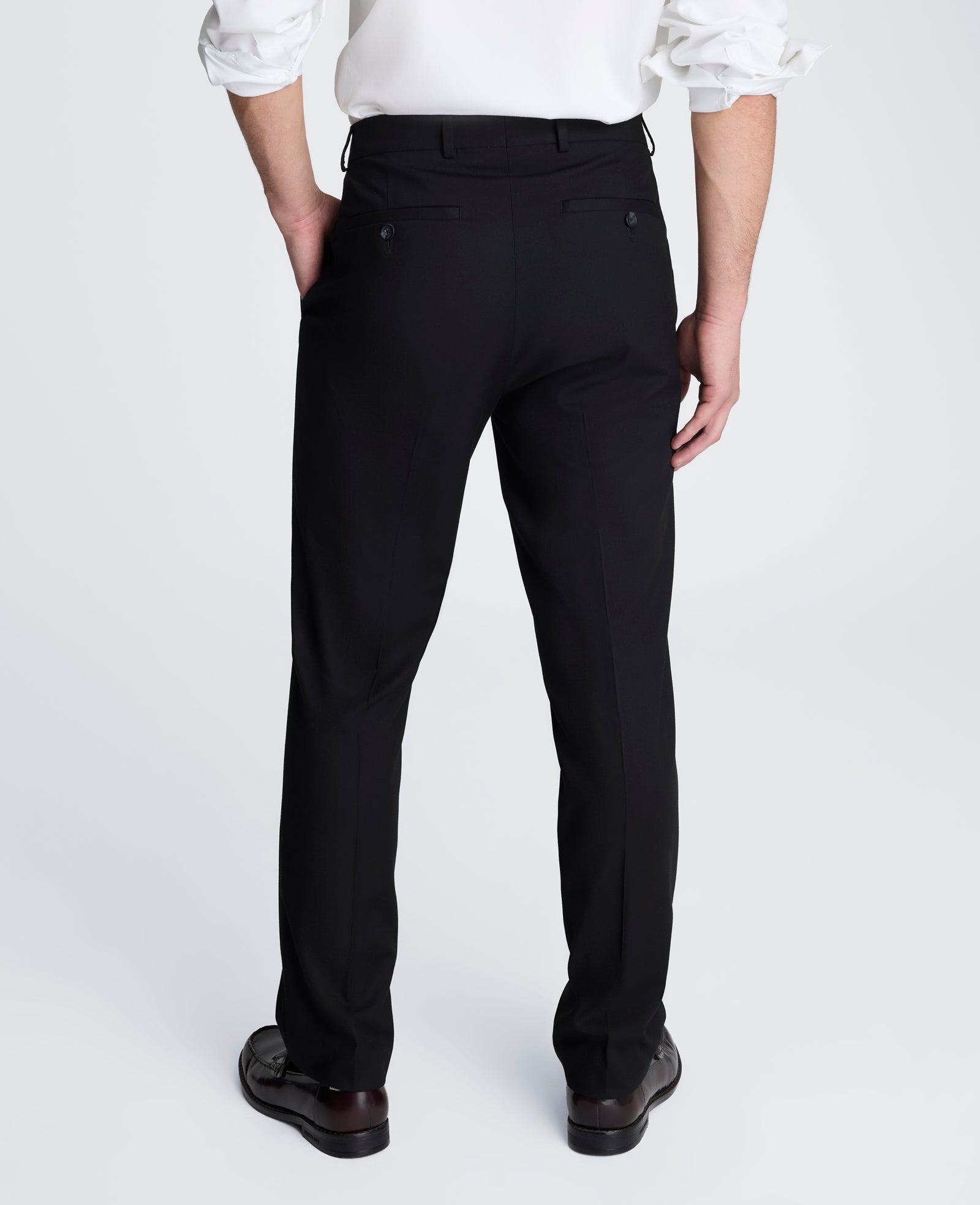 Kenneth Cole Reaction Clothing Stretch Suit Separate Pant pantaloni eleganti neri stretch