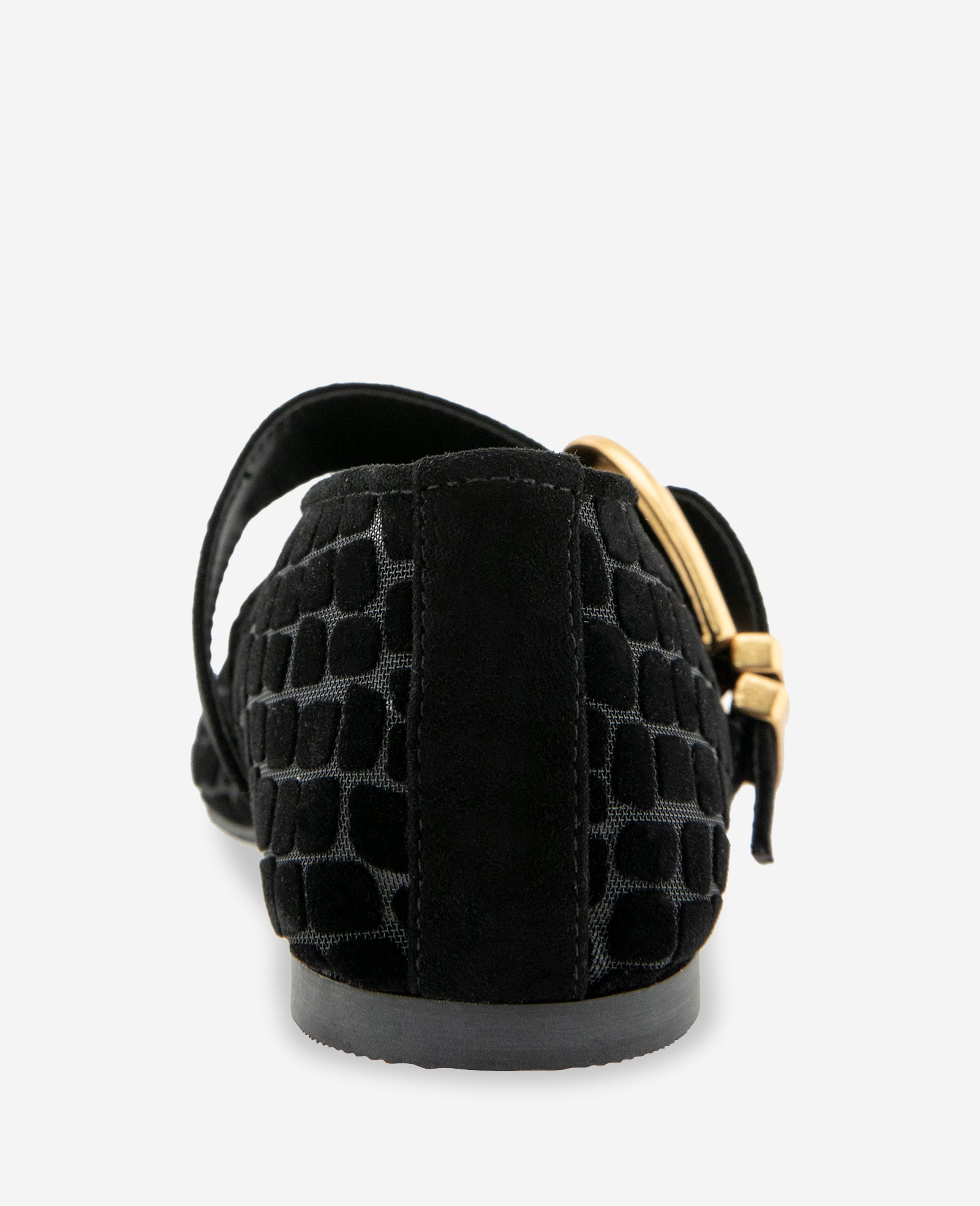 Kenneth Cole Reaction Tamarra Suede Ballet Flat ballerine nere in rete