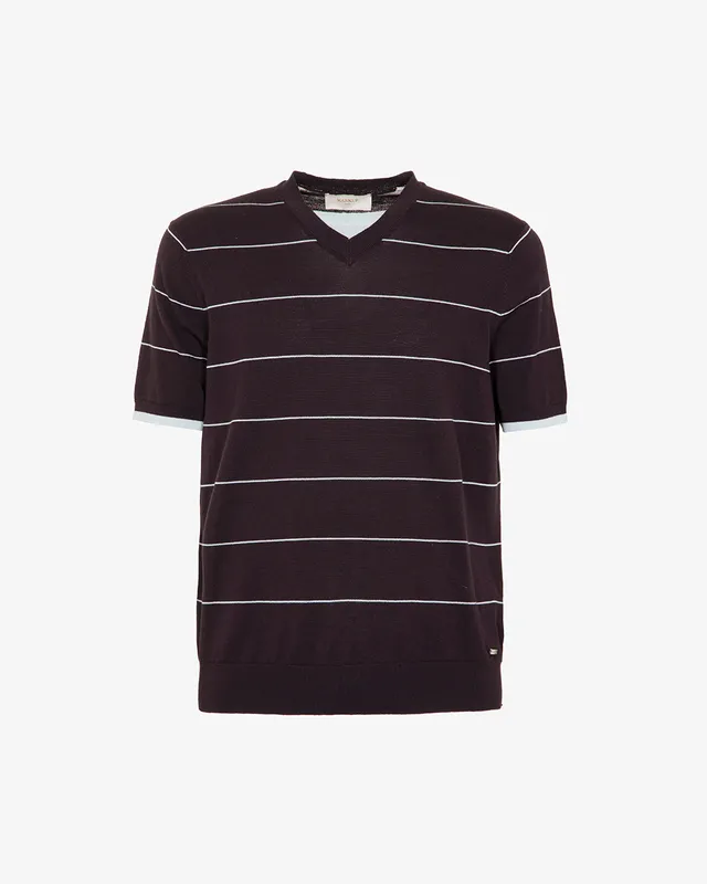 Markup Uomo Maglieria Girocollo micro riga maglia uomo