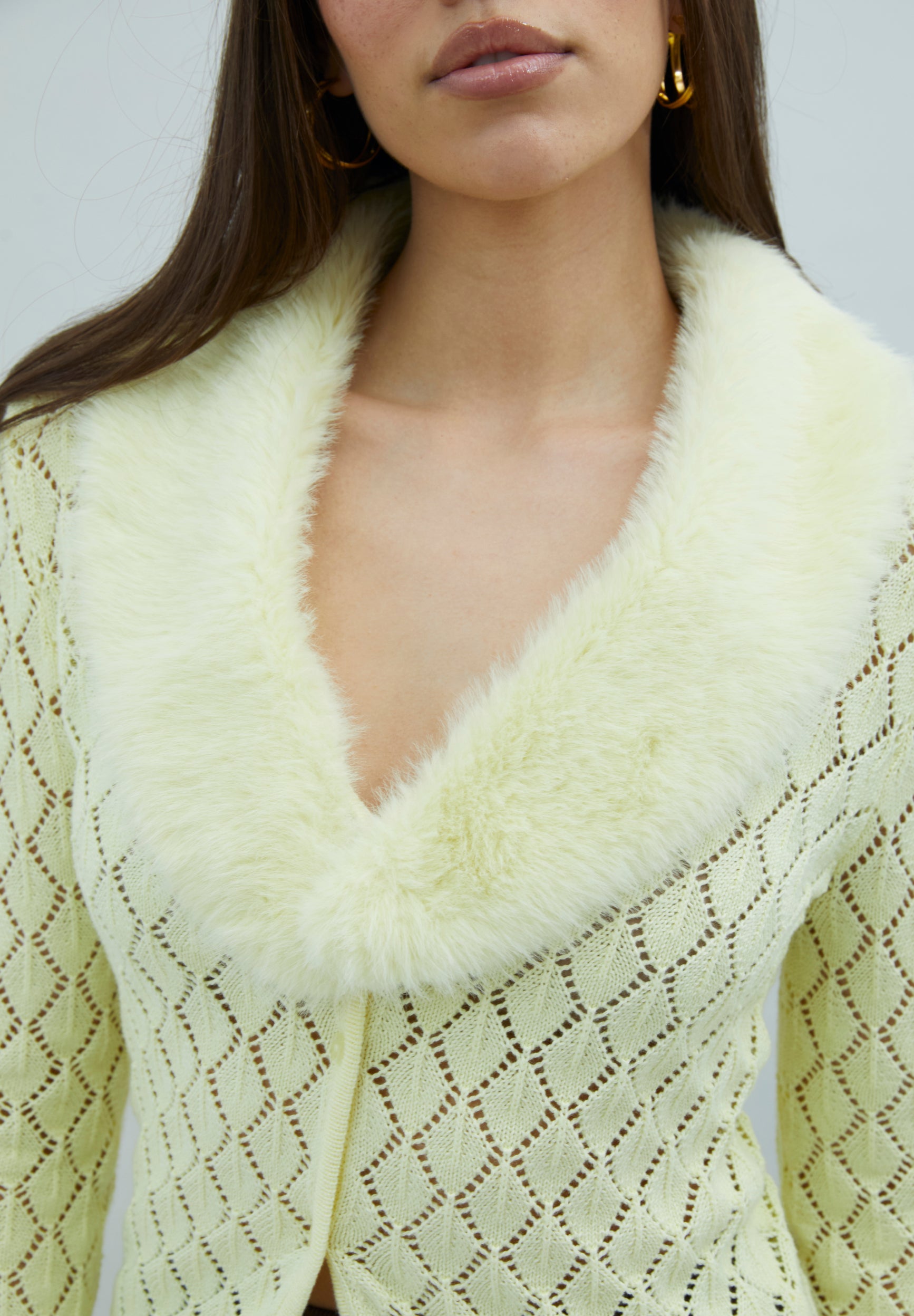 House Of Sunny Women's Knitwear VANILLA PEGGY cardigan taglie UK 6-18 cotone