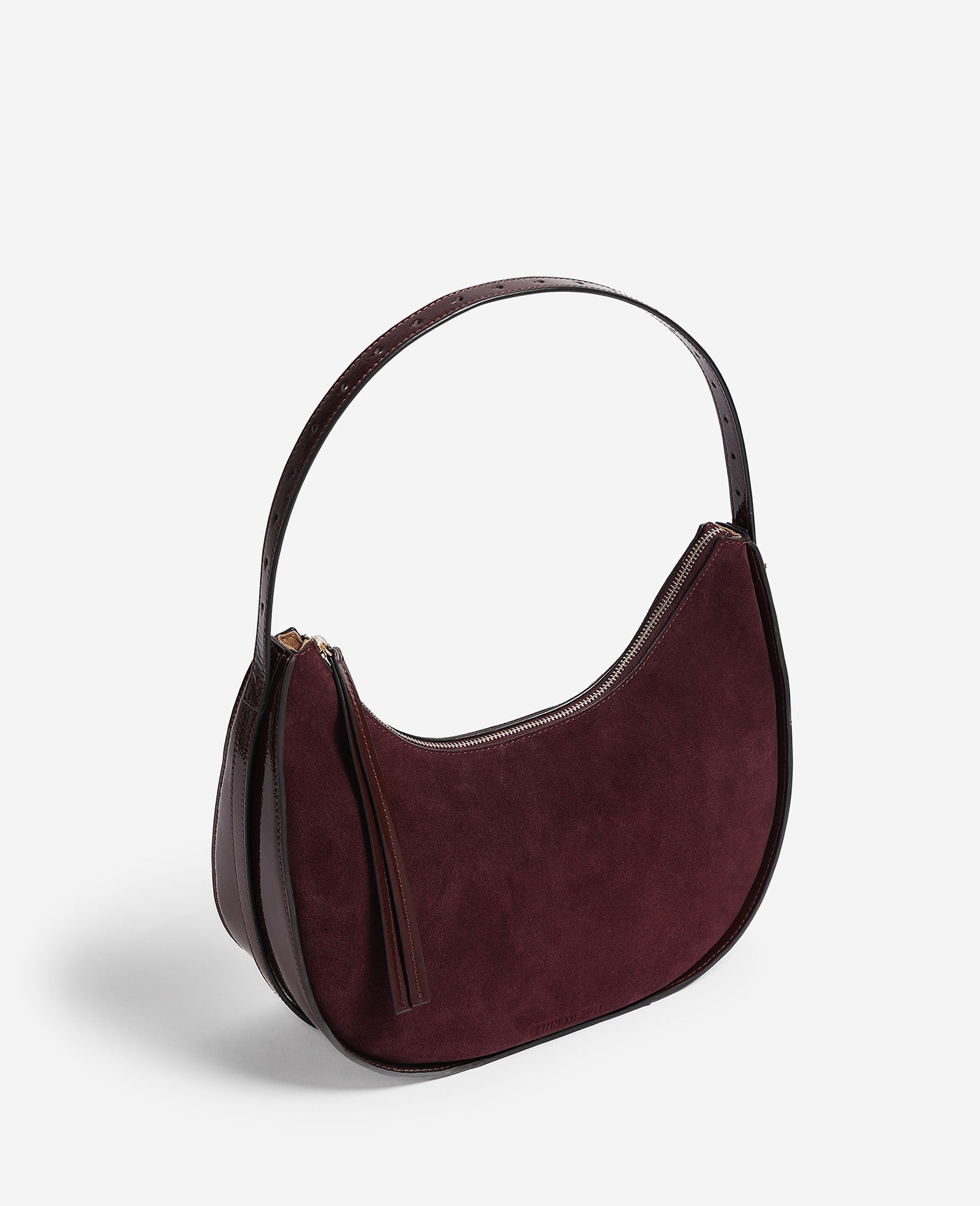 Kenneth Cole Reaction Bags Chelsea Medium Suede Hobo Bag borsa hobo prugna in pelle