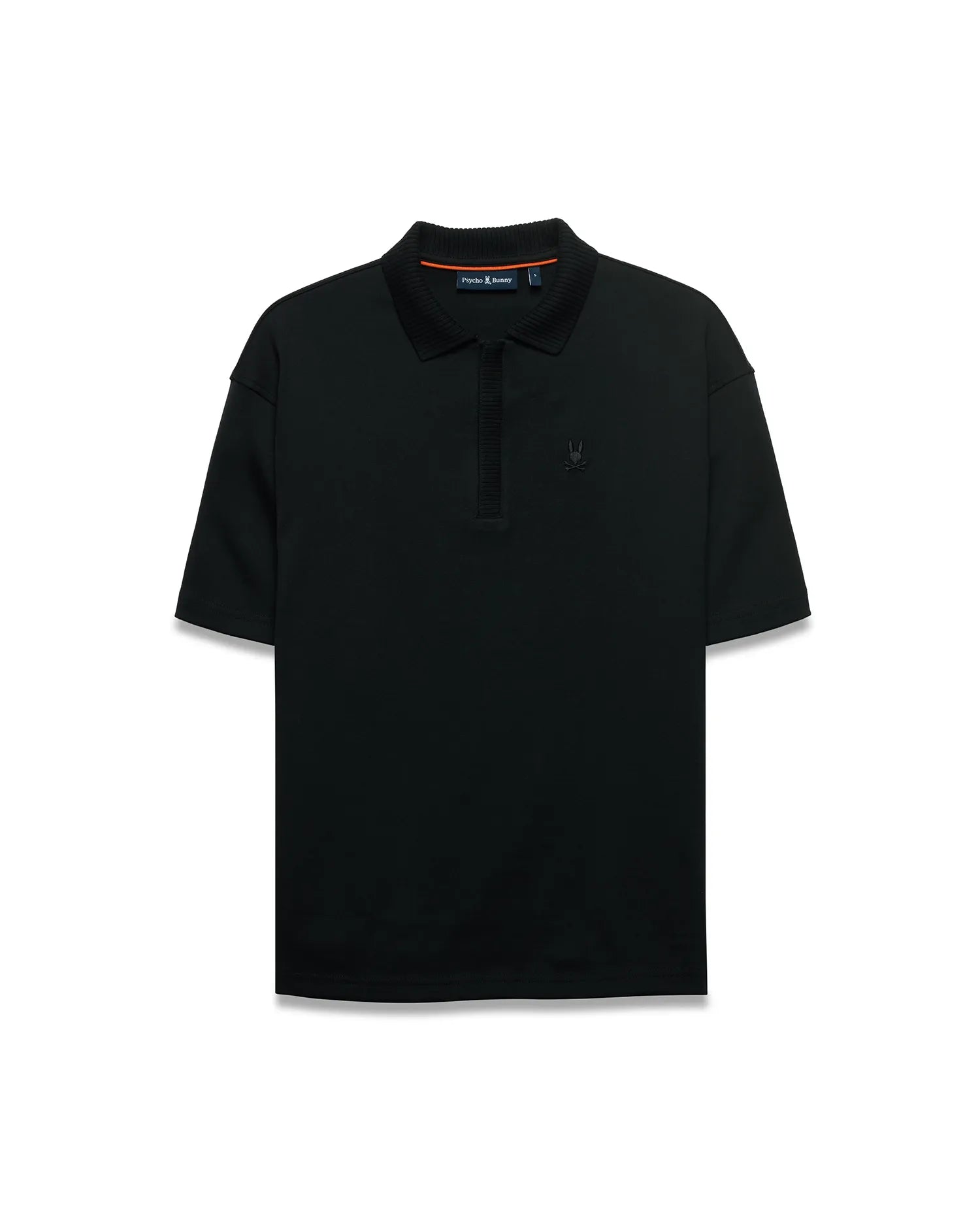 Psycho Bunny Nolen Oversized Jersey Polo polo nera XXS