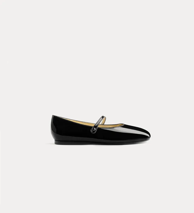Forte Scarpe ballerine Mary Jane in vernice nera