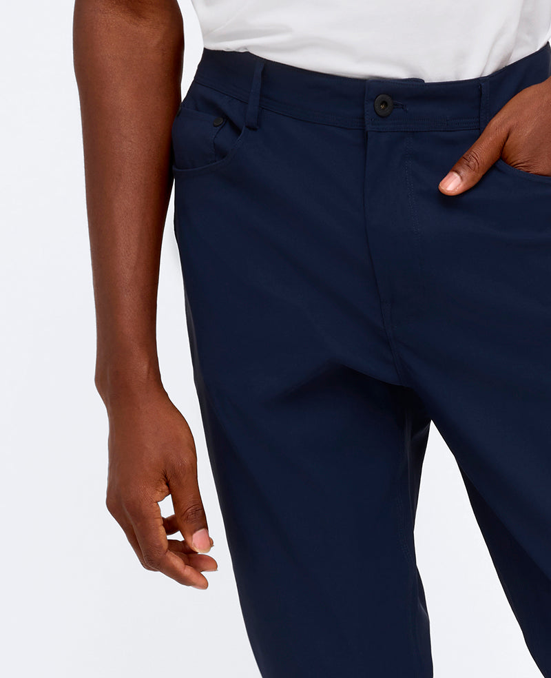 Kenneth Cole Reaction Clothing Slim Original Flex 5-Pocket Pant pantaloni blu