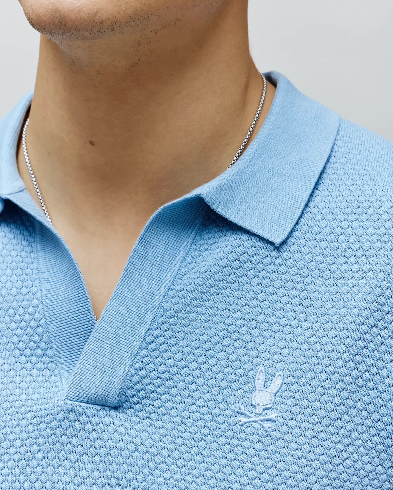 Psycho Bunny Men's Polos MENS DEVON KNIT POLO MT0100169 polo 407 Glacier Lake XXS-XXXL cotone