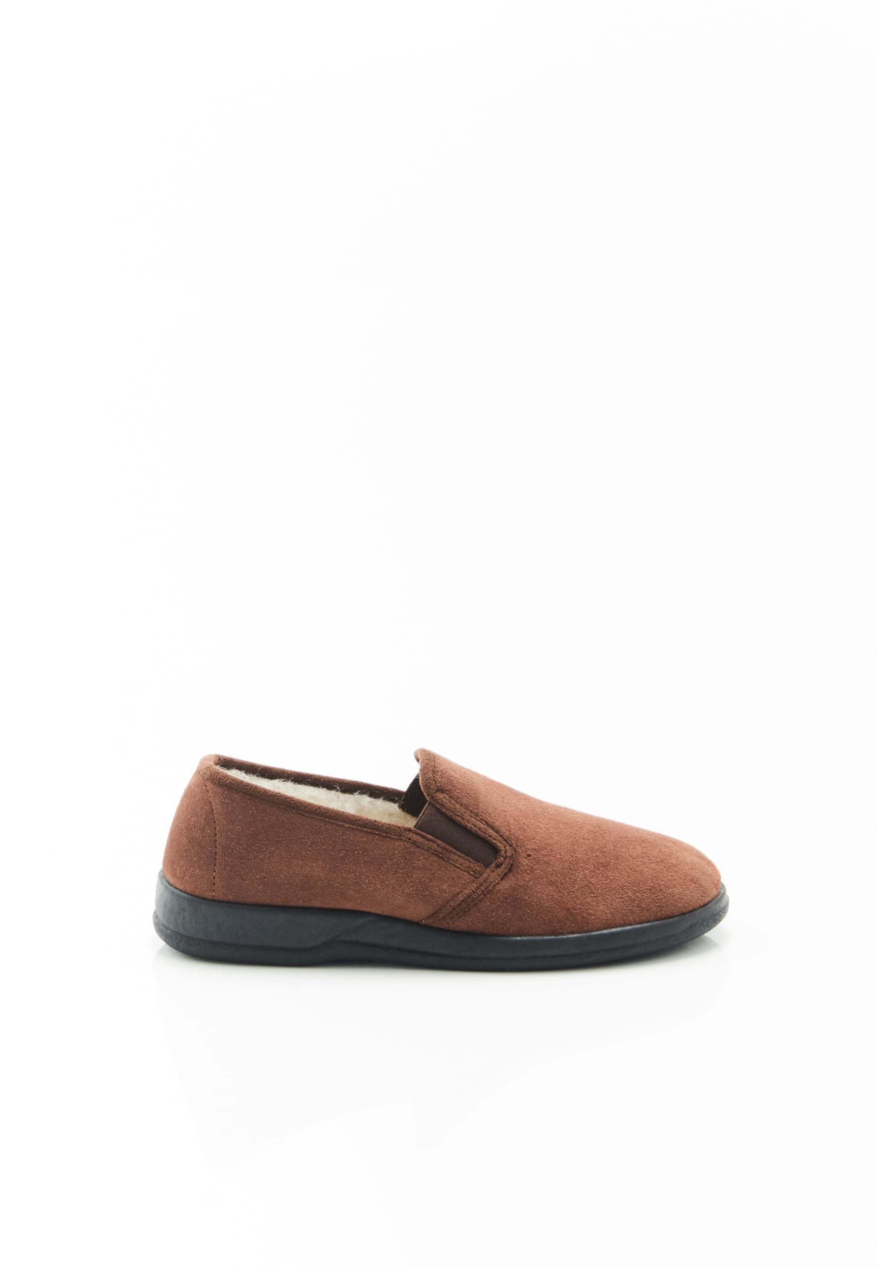 Damart Calzature pantofole da uomo in lana marroni taglia 44