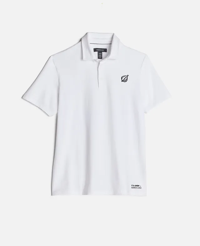 Kenneth Cole Clothing The Onion Polo bianca in cotone
