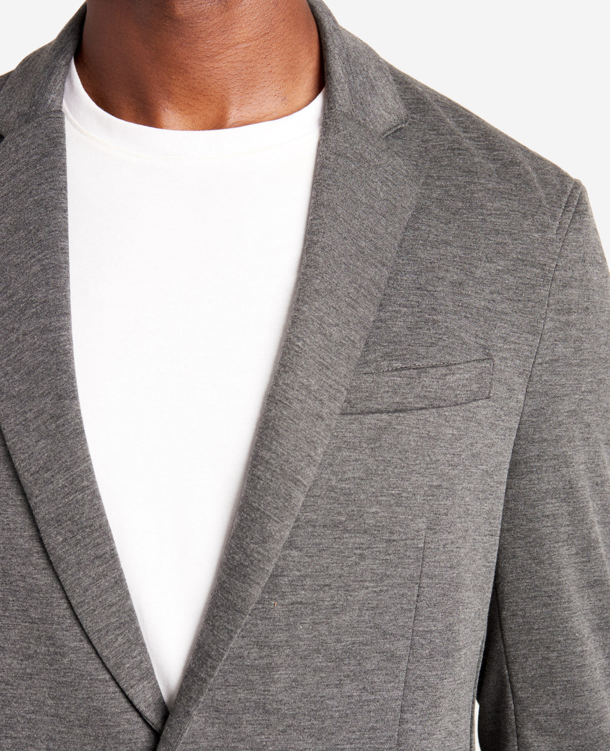 Kenneth Cole Reaction Knit Tailored giacca nera melange elasticizzata