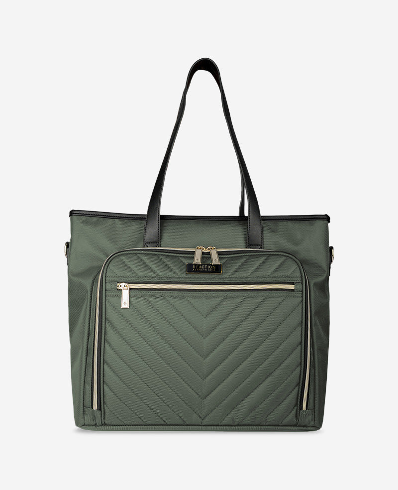 Kenneth Cole Reaction Bags Chelsea Tote Bag borsa tote verde oliva porta PC
