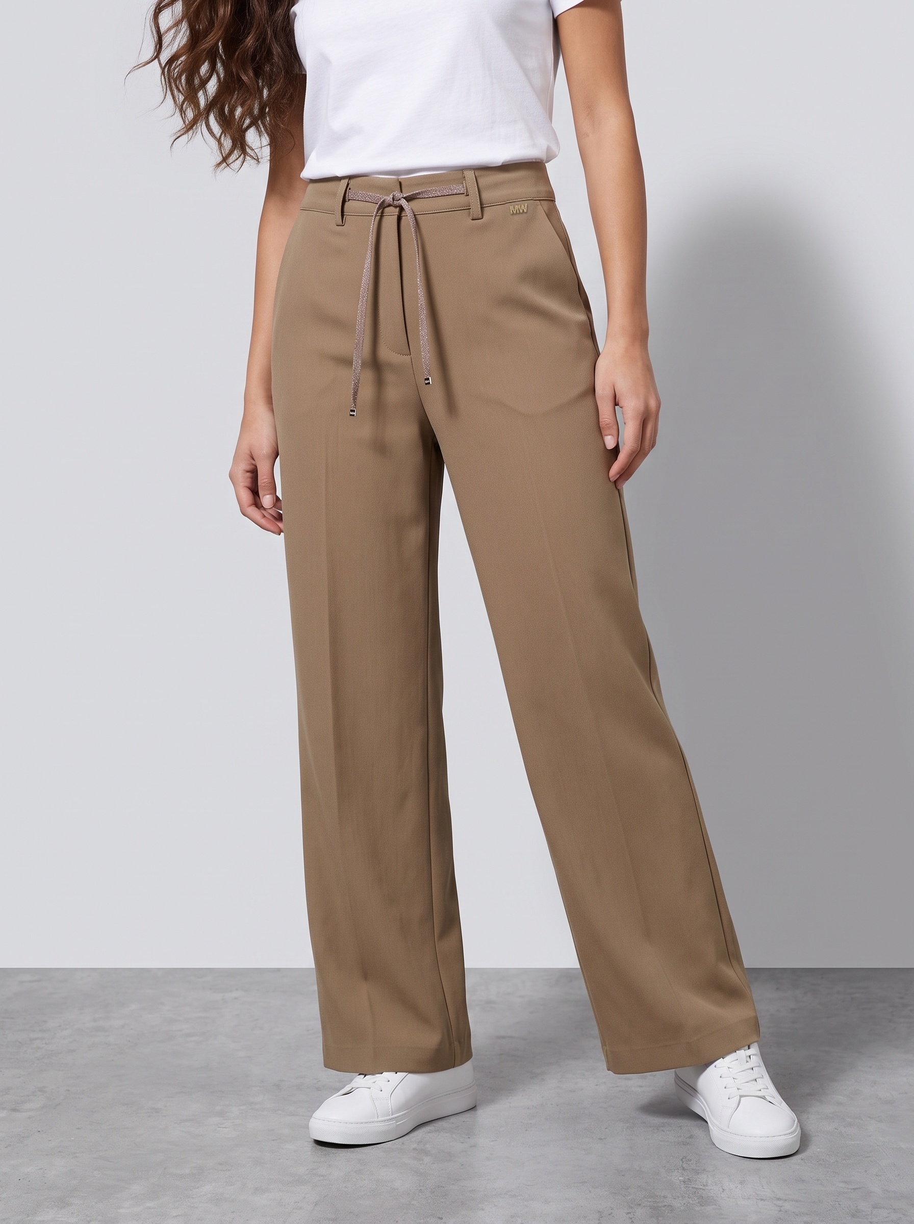 Markup Donna Jeans & Pantaloni Pantapalazzo in flanella pettinata