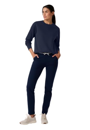 Damart Prêt-à-porter felpa donna 54-56 blu marino in pile