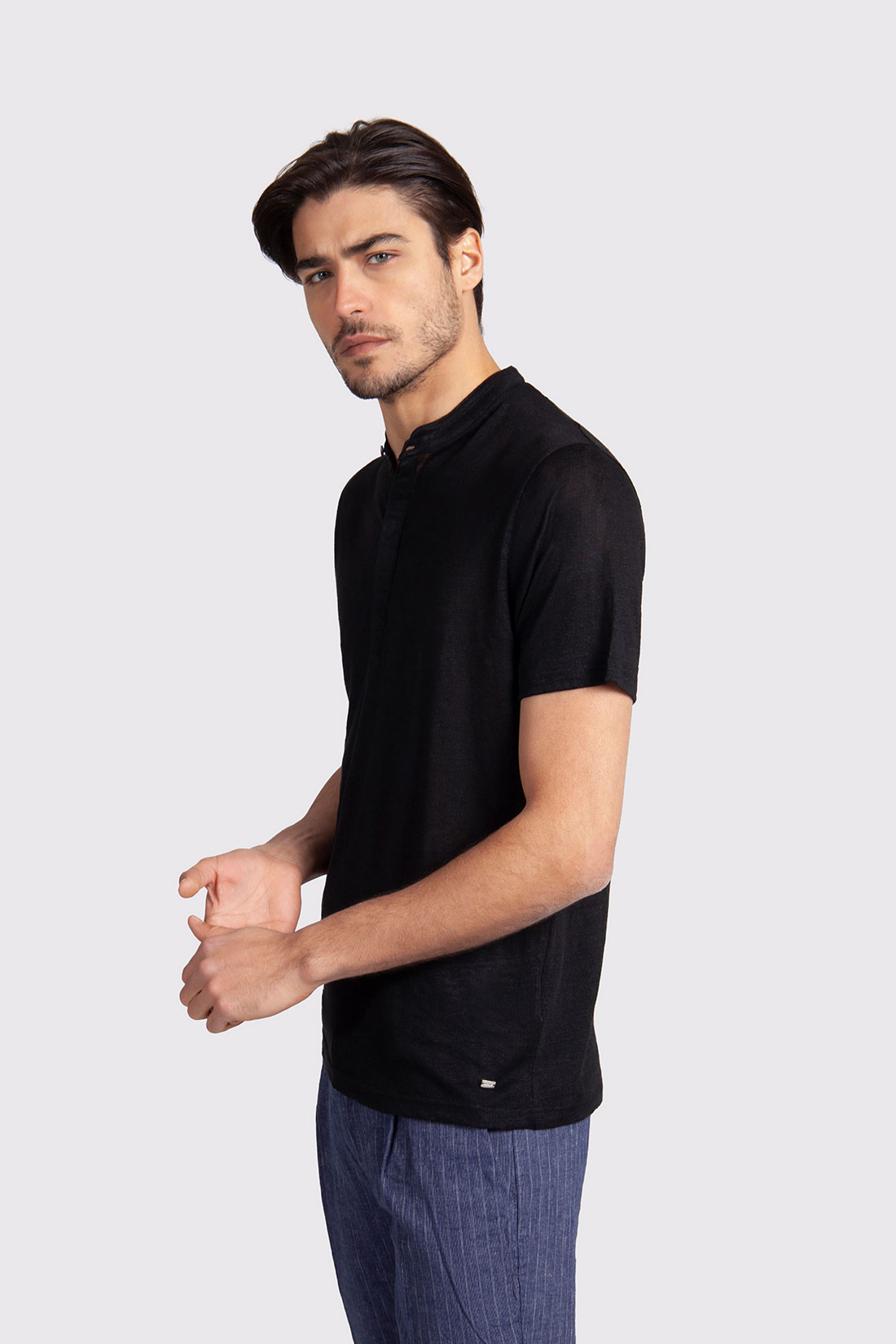 Markup Uomo Felpe & T-shirt T-shirt serafino lino