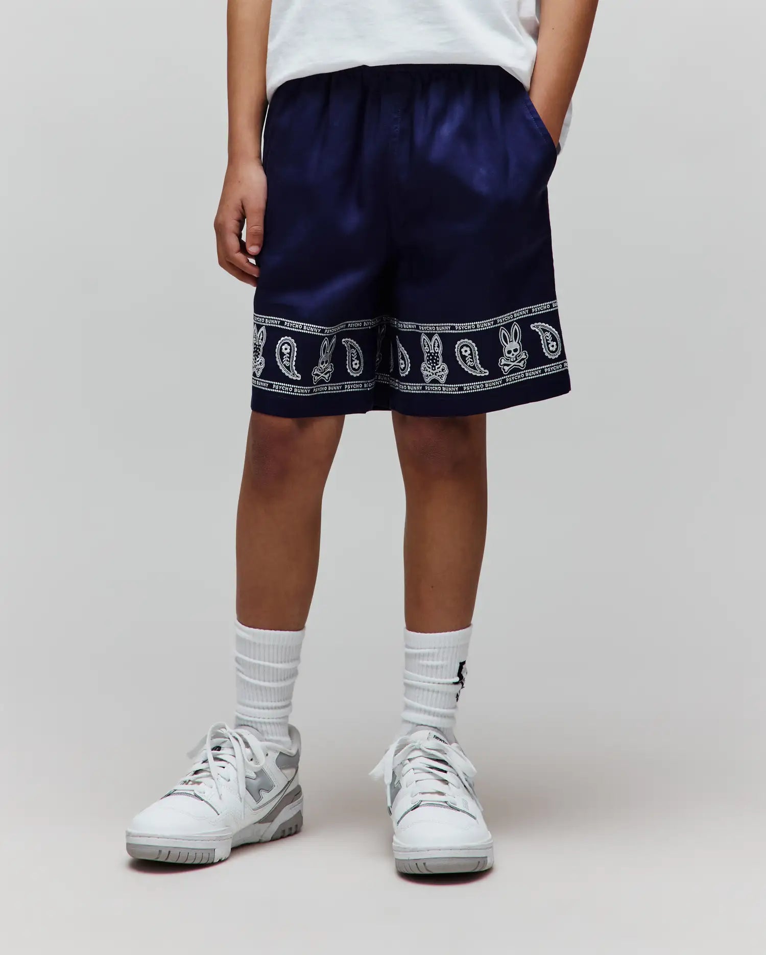 Psycho Bunny Kids Bottoms KIDS LUKE TENCEL SHORT 3 1/2"- 7 1/4" KB0700005 bermuda blu in Tencel