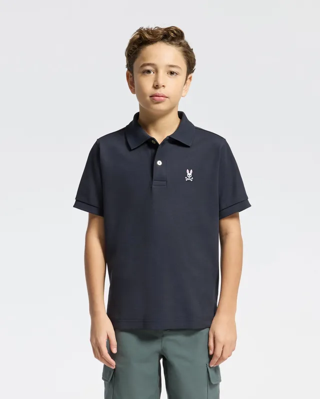 Psycho Bunny Kids Polo Shirts Kids Classic Pique Polo Shirt B0K001CRPC polo blu