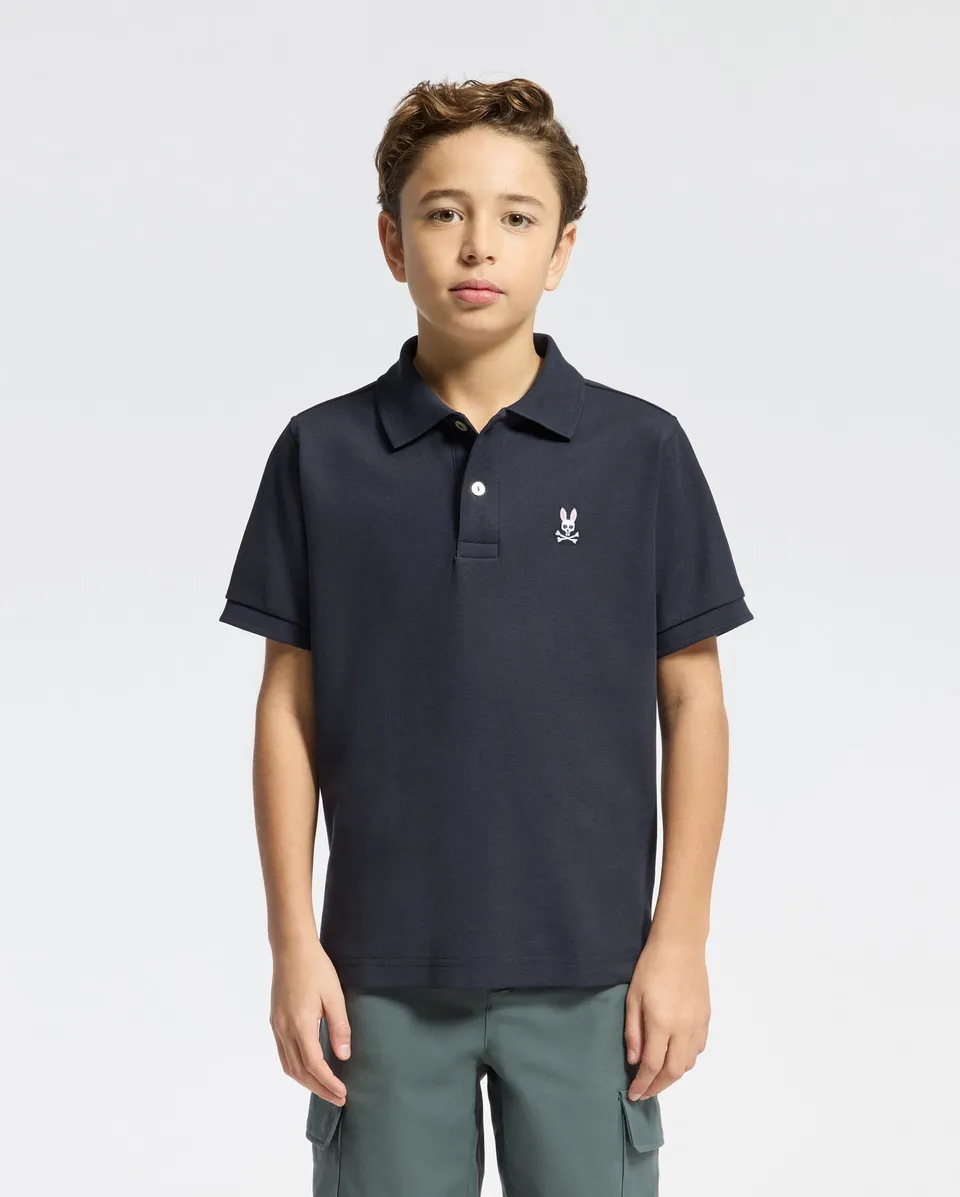 Psycho Bunny Kids Polo Shirts Kids Classic Pique Polo Shirt B0K001CRPC polo blu