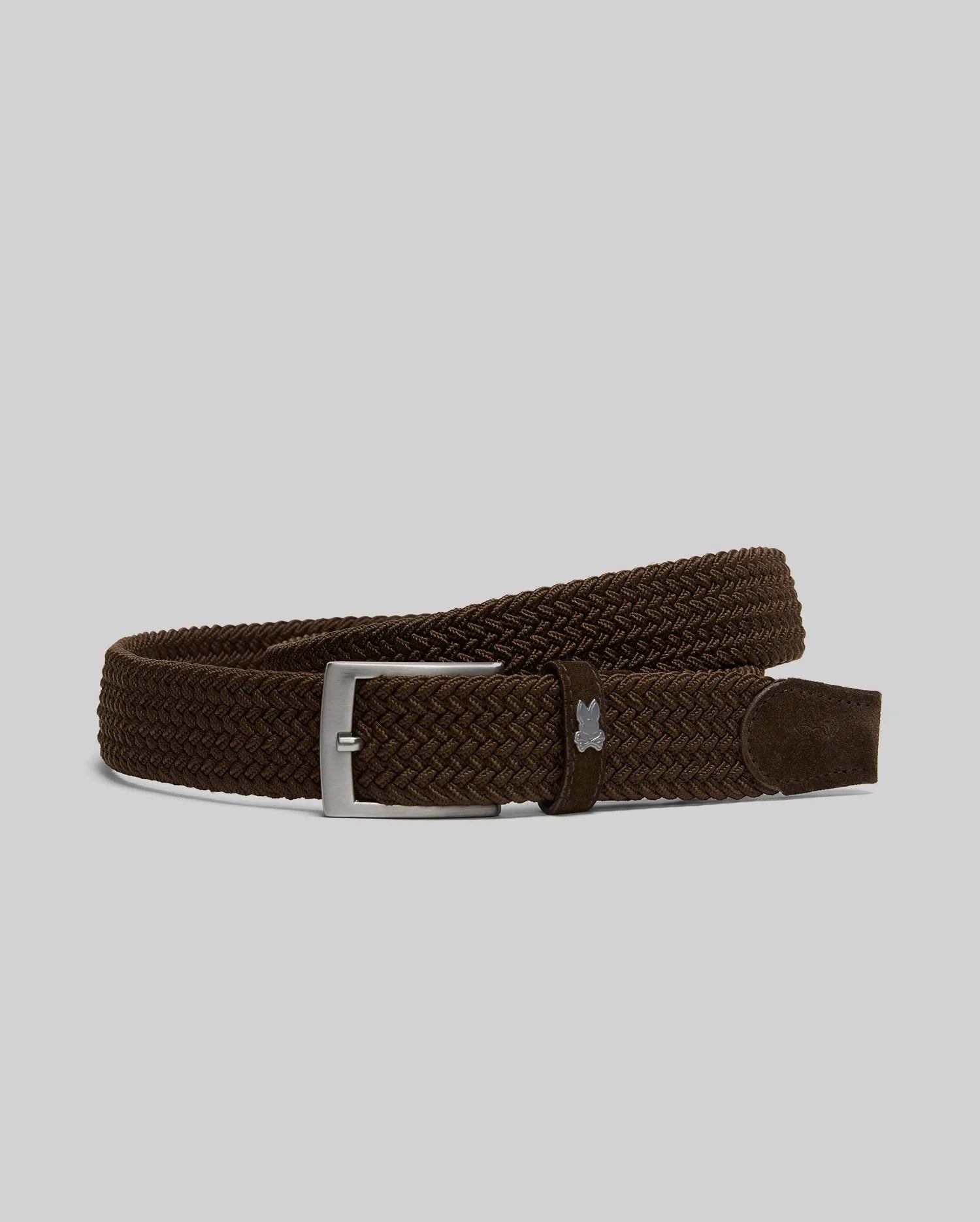 Psycho Bunny Accessories B6A890F200 cintura intrecciata marrone S/M