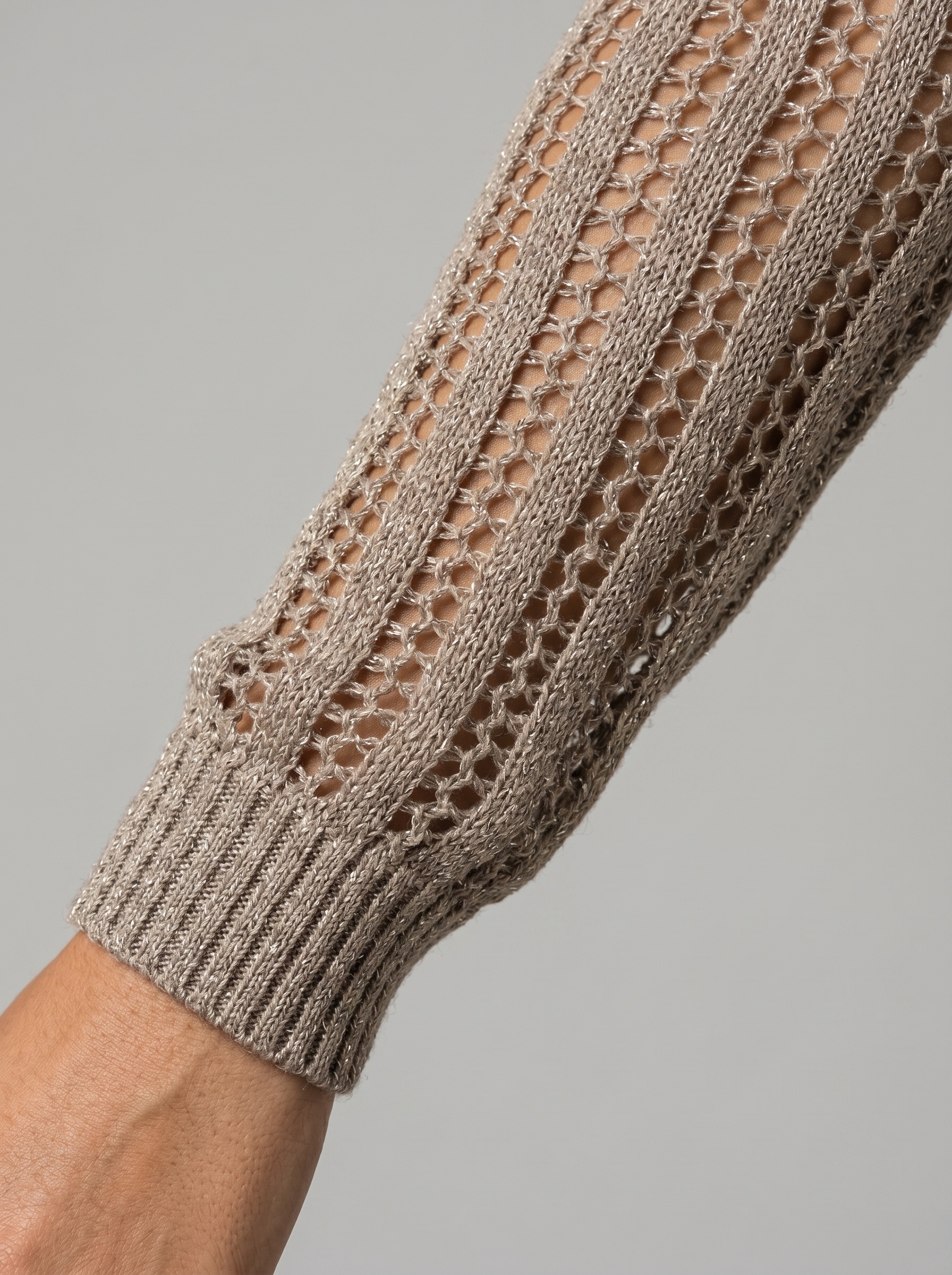 Markup Donna Maglieria Girocollo in filato traforato maglia