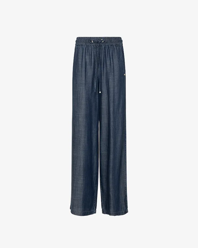 Markup Donna Jeans & Pantaloni Pantapalazzo effetto denim con coulisse