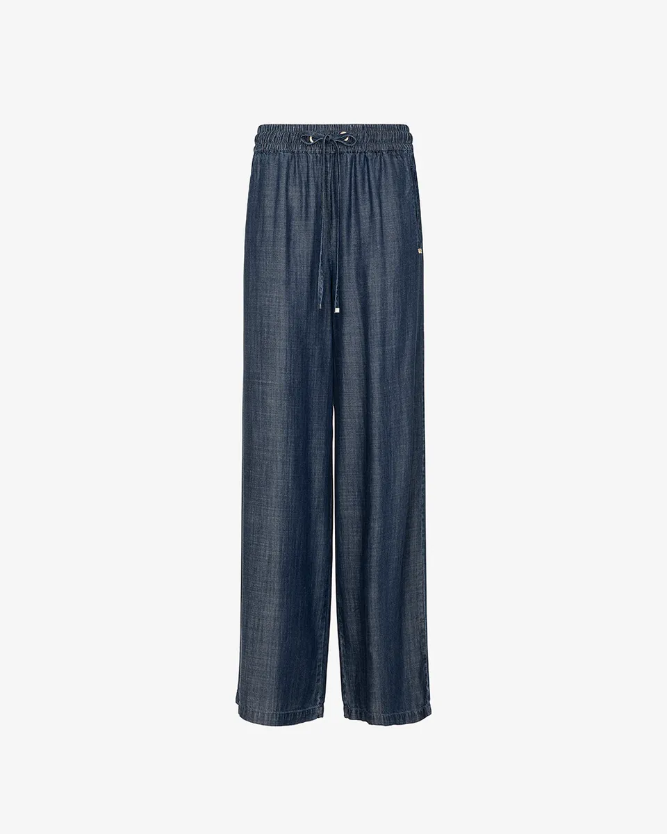 Markup Donna Jeans & Pantaloni Pantapalazzo effetto denim con coulisse