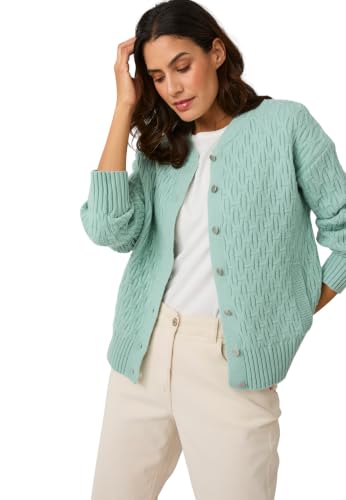 Damart Thermolactyl cardigan donna blu verde acqua con tasche