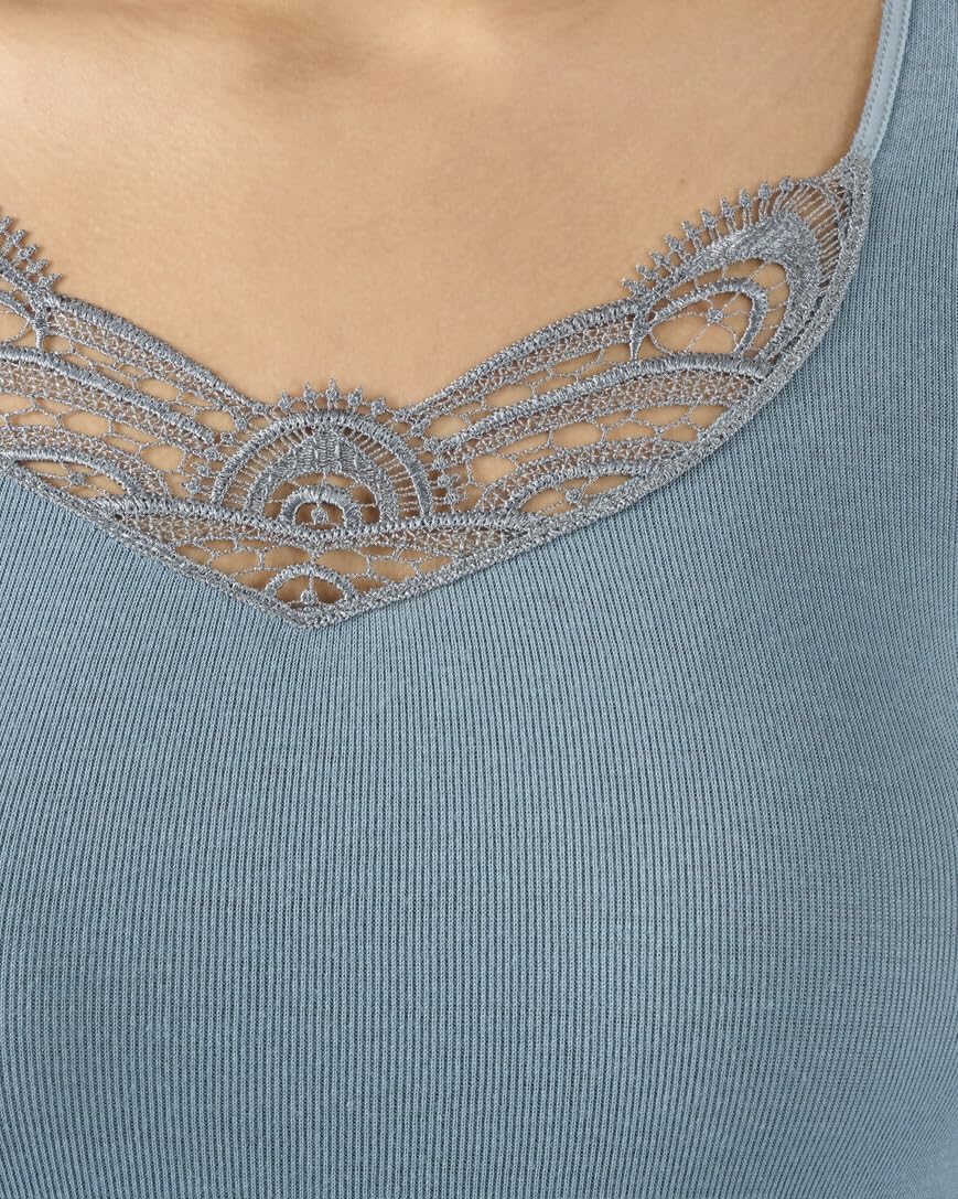 Damart Thermolactyl T-Shirt Donna Maniche Lunghe Guipure XXL Cittadel