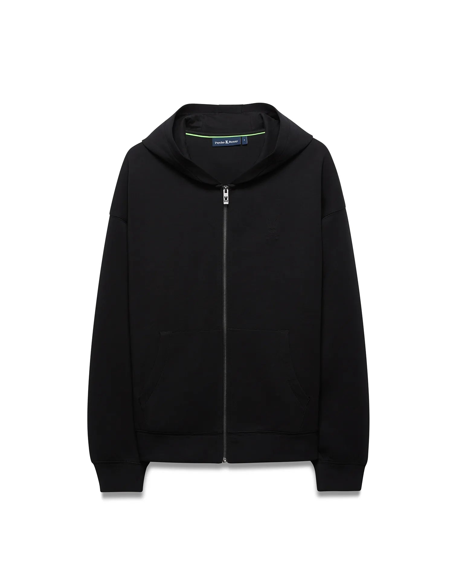 Psycho Bunny Men's Sweatshirts & Hoodies Jonathan Zip Hoodie felpa nera